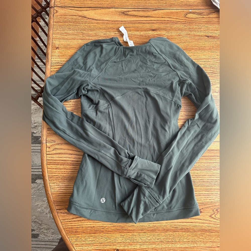 Lululemon it’s Rulu Run Smoked Spruce Long Sleeve - Picture 3 of 7
